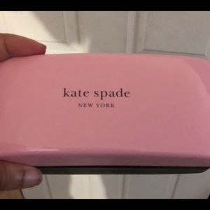 Kate Spade pink and green eyeglass case